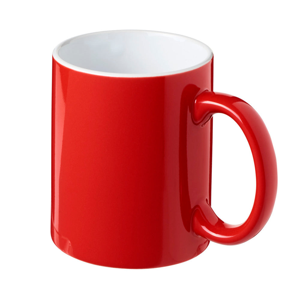 Bullet Java Ceramic Mug (Red/White) (3.8 x 3.2 inches)