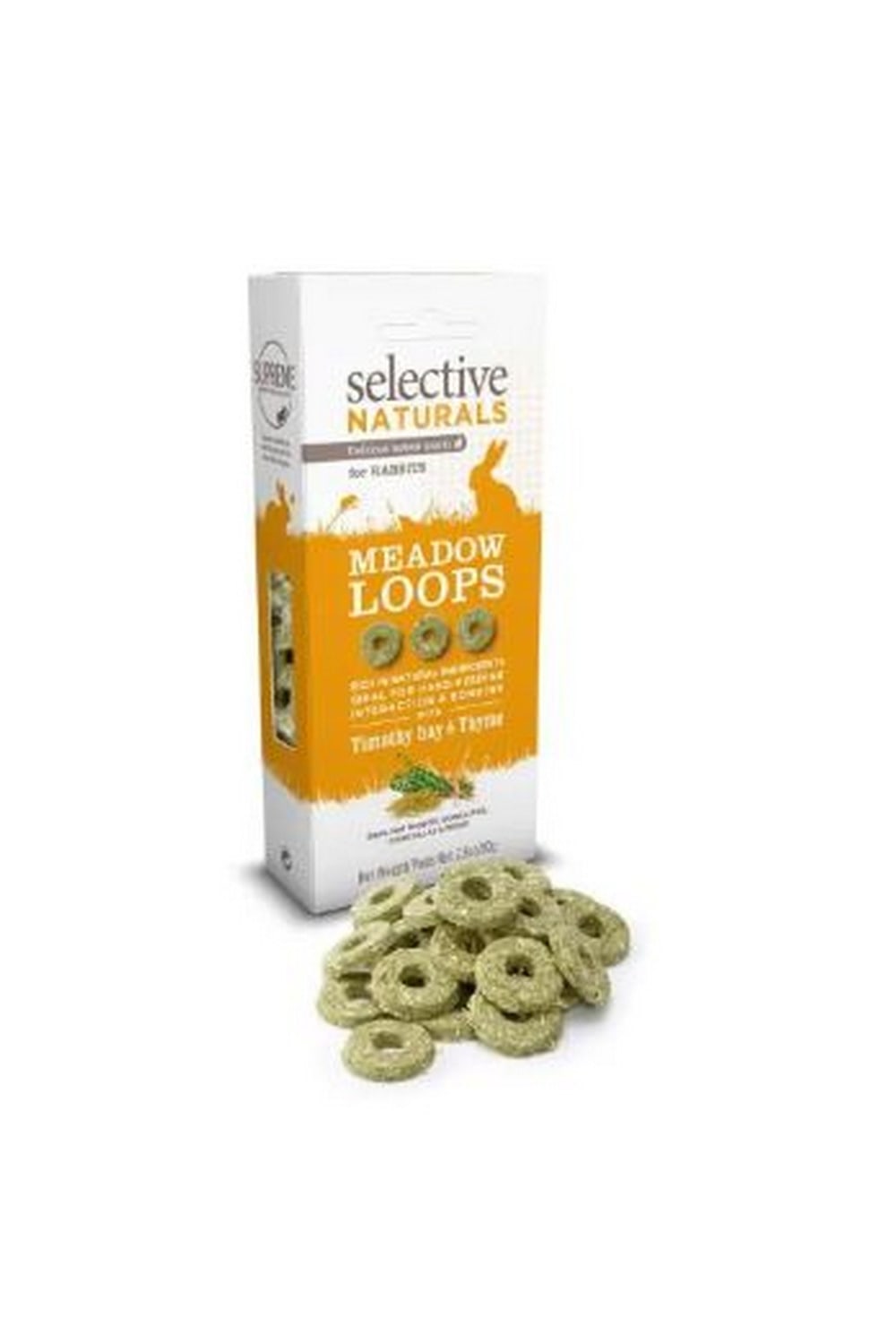 Selective Naturals Meadow Loops with Timothy Hay Rabbit Treats (4 Packs) (Timothy Hay and Thyme) (2.28oz)