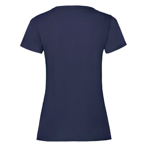 Fruit Of The Loom Ladies/Womens Lady-Fit Valueweight Short Sleeve T-Shirt (Pack of 5) (Deep Navy)