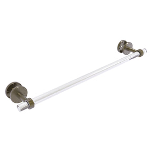 Allied Brass Clearview Collection 24 Inch Shower Door Towel Bar with Grooved Accents