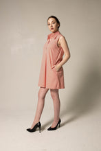 Load image into Gallery viewer, Italian Cotton Orange Sleeveless Dress