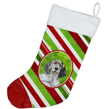 Load image into Gallery viewer, English Setter Candy Cane Holiday Christmas Christmas Stocking
