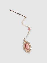 Load image into Gallery viewer, Pink Rhinestone Hair Jewel with Bobby Pin