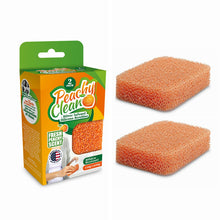 Load image into Gallery viewer, Peachy Clean Sponge, Fresh Peachy Scent