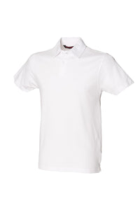 Skinni Fit Mens Stretch Polo Shirt (White)
