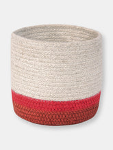 Load image into Gallery viewer, Mini Tricolor Basket, Ivory - OS