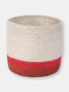 Mini Tricolor Basket, Ivory - OS