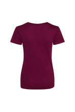 Load image into Gallery viewer, Just Cool Womens/Ladies Sports Plain T-Shirt - Burgundy
