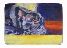 Load image into Gallery viewer, 19 in x 27 in Black French Bulldog Sunny Machine Washable Memory Foam Mat