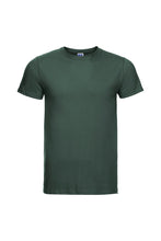 Load image into Gallery viewer, Russell Mens Slim Short Sleeve T-Shirt (Bottle Green)