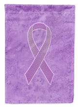 Load image into Gallery viewer, Lavender Ribbon For All Cancer Awareness Garden Flag 2-Sided 2-Ply