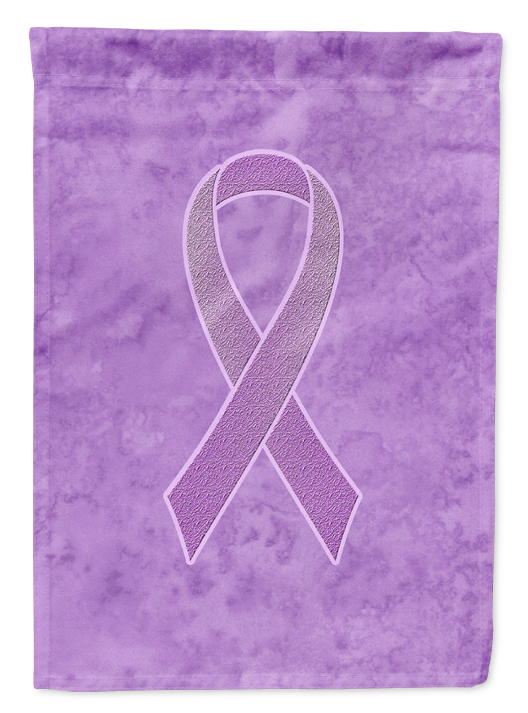 Lavender Ribbon For All Cancer Awareness Garden Flag 2-Sided 2-Ply