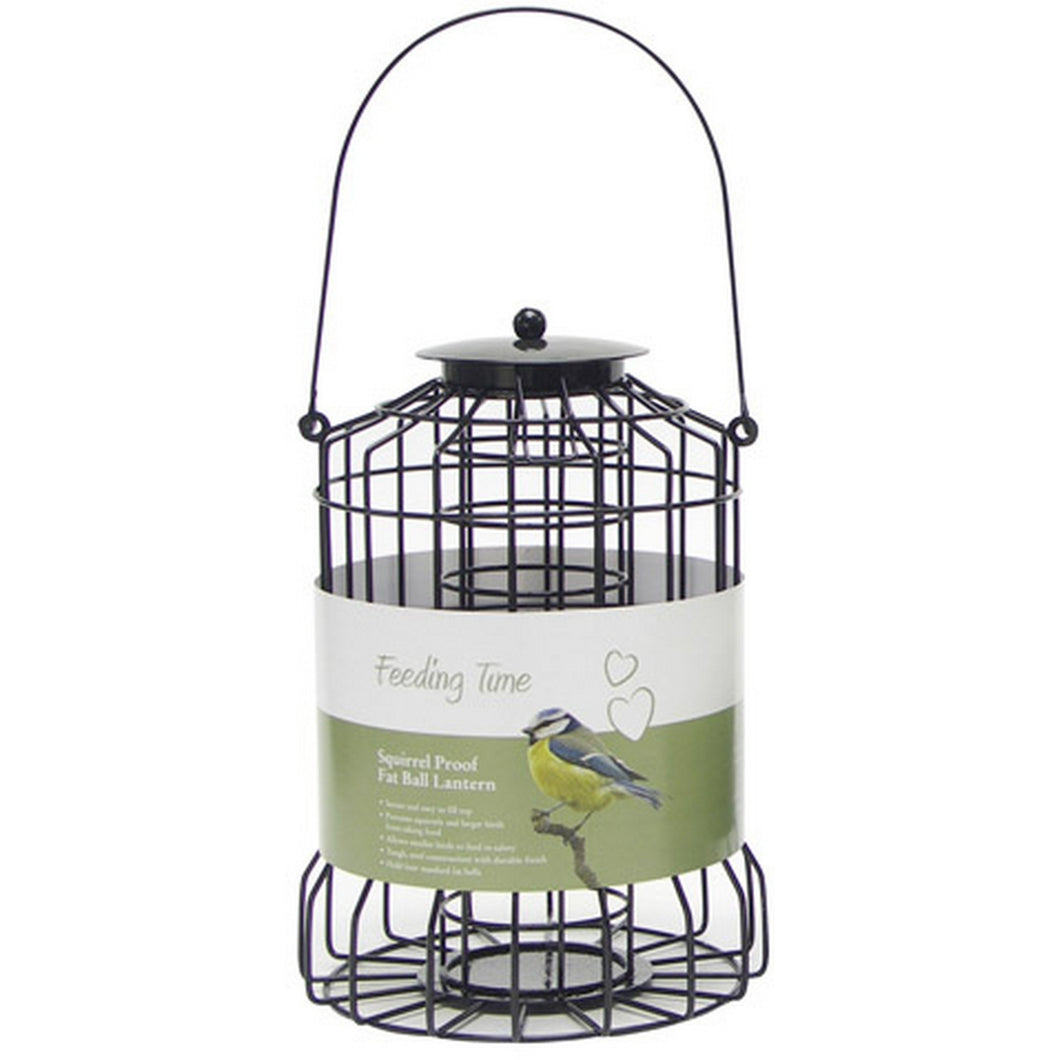 Rosewood Feeding Time Squirrel Proof Fat Ball Lantern (Black) (One Size)