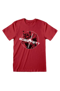 Star Wars Unisex Adult Boba Fett T-Shirt (Red)
