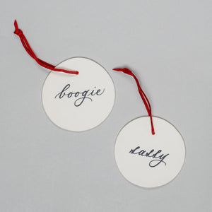 Sassy & Boogie Ornament Set Of Two