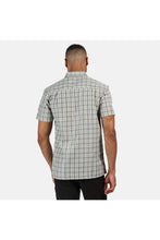 Load image into Gallery viewer, Regatta Mens Mindano V Short Sleeved Checked Shirt (Rock Grey)