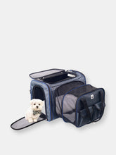 Load image into Gallery viewer, 21&quot; Expandable Pet Carrier Bag With Wool Rug