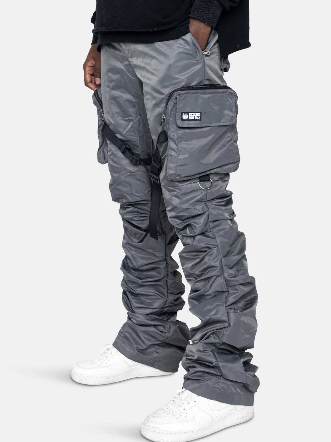 Dave East Strap Stacked Flare Pants