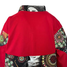 Load image into Gallery viewer, Oversized Topcoat In Red And Tapestry Patchwork