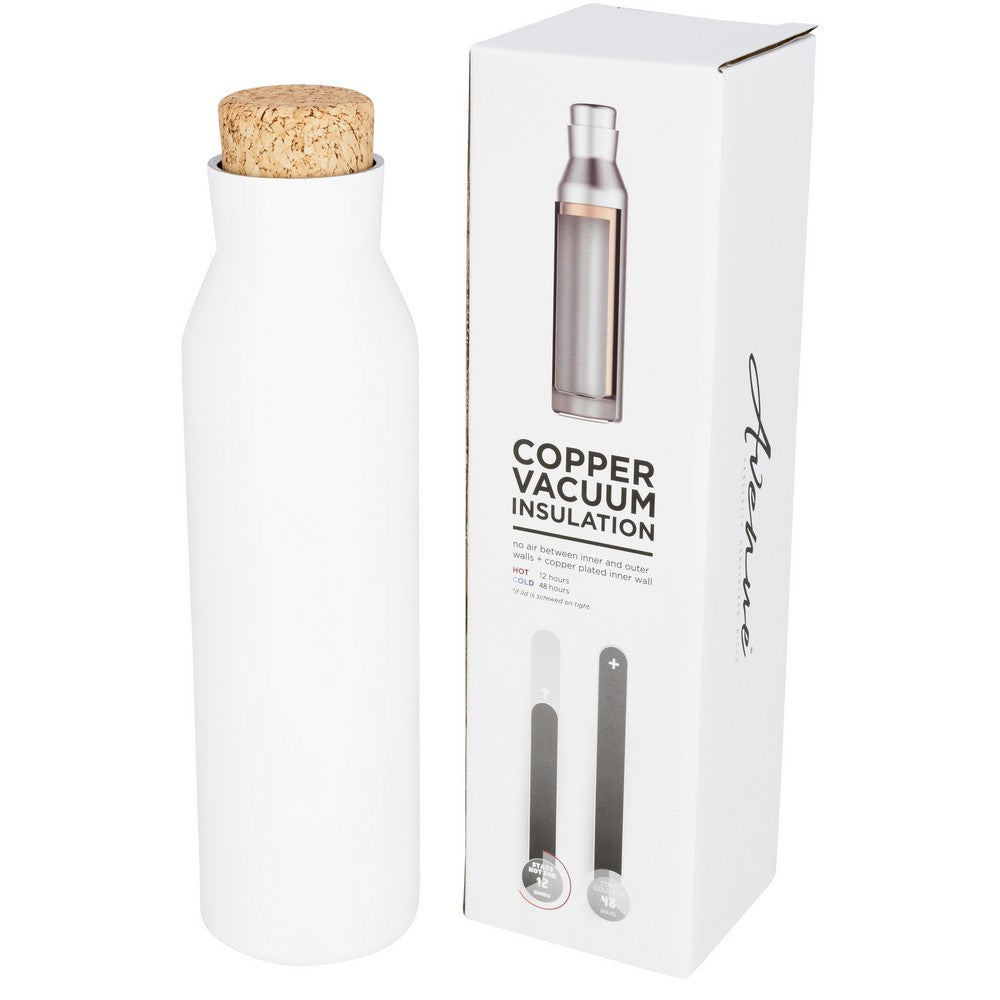 Avenue Norse Copper Vacuum Insulated Bottle With Cork (White) (One Size)