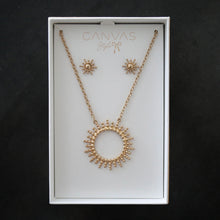 Load image into Gallery viewer, Sunburst Earring and Necklace Set