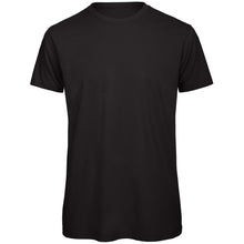 Load image into Gallery viewer, B&amp;C Mens Favourite Organic Cotton Crew T-Shirt (Black)