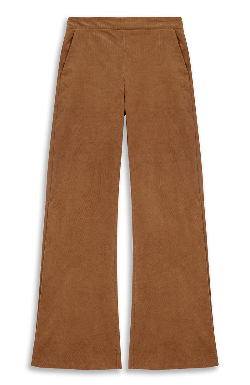 Wendy Trouser In Beige Organic Cord