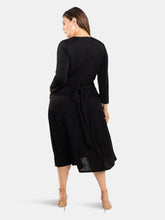 Load image into Gallery viewer, Eliza Dress in Luxe Jersey Black (Curve)