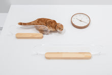 Load image into Gallery viewer, Oblong 35 in. Clear Acrylic Floating Cat Shelf
