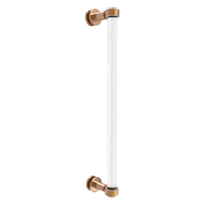 Allied Brass Clearview Collection 8 Inch Single Side Shower Door Pull with Grooved Accents