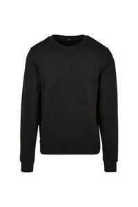 Build Your Brand Mens Premium Crew Neck Sweater (Black)