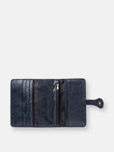 Mila Trifold Wallet: Navy
