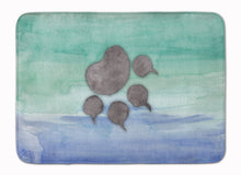 Load image into Gallery viewer, 19 in x 27 in Cat Paw Watercolor Machine Washable Memory Foam Mat