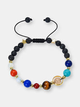 Load image into Gallery viewer, Solar System Bracelet with Lava and Shocker Tie Cord