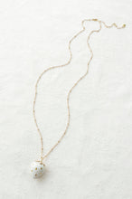 Load image into Gallery viewer, Golden White Porcelain Strawberry Necklace