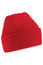 Load image into Gallery viewer, Beechfield Big Boys Junior Kids Knitted Soft Touch Winter Hat (Classic Red)