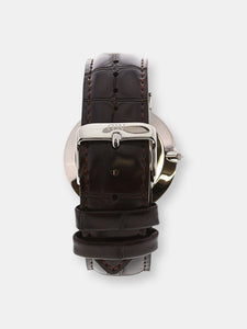 Daniel Wellington Men's York 0211DW Silver Leather Japanese Quartz Fashion Watch