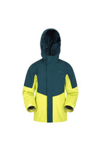 Load image into Gallery viewer, Childrens/Kids Meteor Waterproof Jacket- Lime