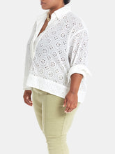 Load image into Gallery viewer, Eyelet Popover Shirt