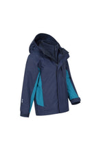 Load image into Gallery viewer, Childrens/Kids Cannonball 3 in 1 Waterproof Jacket - Blue