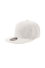 Load image into Gallery viewer, Snap Back Flat Visor 6 Panel Cap - White