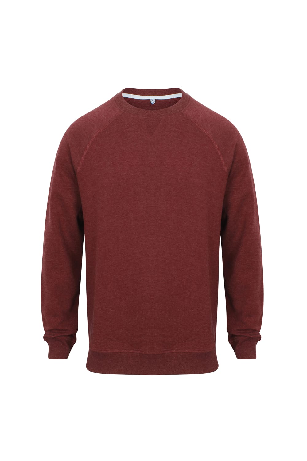 Front Row Adults Unisex French Terry Sweatshirt (Burgundy Marl)