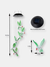 Load image into Gallery viewer, Solar Outdoor 6 Hummingbird Windchime Decoration Light