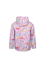 Load image into Gallery viewer, Childrens/Kids Exodus Unicorn Wind Resistant Soft Shell Jacket - Pink/Blue