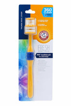 Load image into Gallery viewer, Arm &amp; Hammer Fresh 360 Dog Toothbrush (Yellow) (One Size)