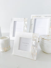 Load image into Gallery viewer, White Mother Of Pearl White Marble Picture Frames