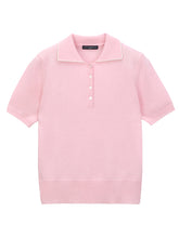Load image into Gallery viewer, Polo Short Sleeve T-Shirt - Pink Blush