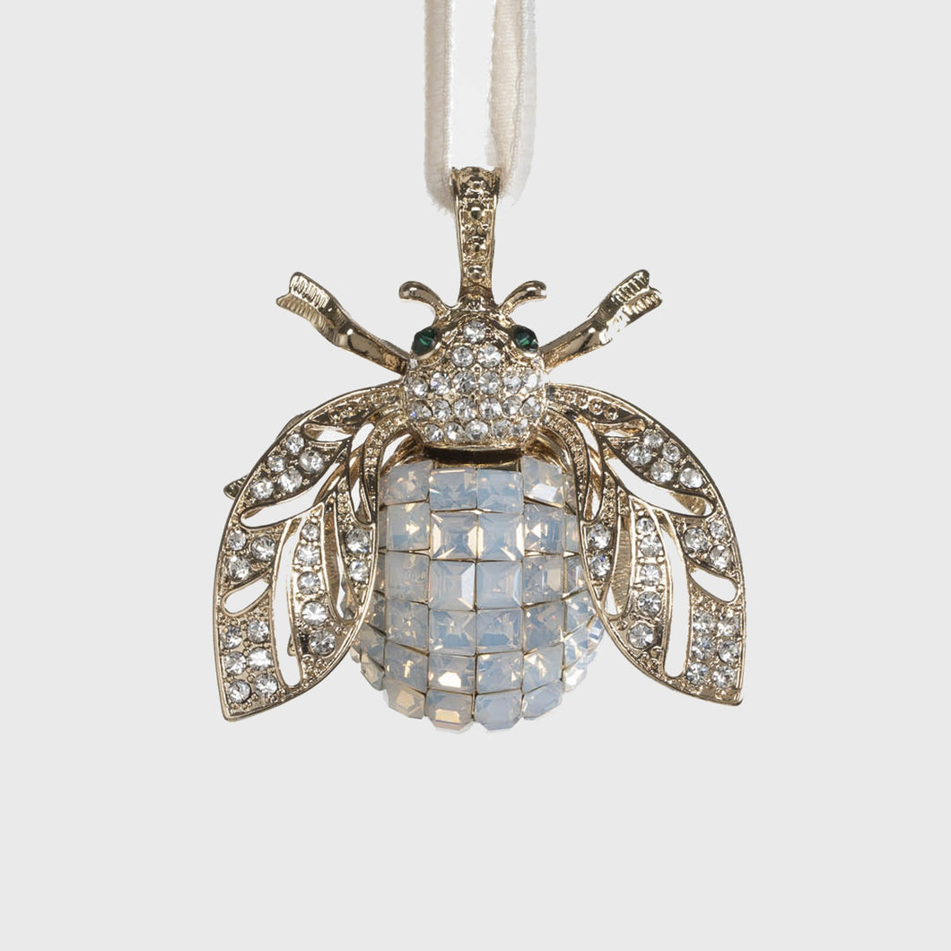 Sparkle Bee Hanging Ornament - Opal
