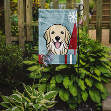 Load image into Gallery viewer, Winter Holiday Golden Retriever Garden Flag 2-Sided 2-Ply