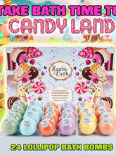 Load image into Gallery viewer, Kids 24 Lollipop Bath Bombs Gift Set